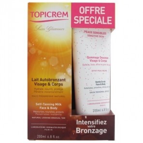 Topicrem Coffret Lait Autobronzant + Gommage Offert