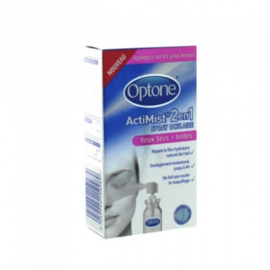 Optone spray oculaire yeux secs et irrités 10 ml