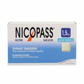 Nicopass menthe fraîcheur 1,5 mg 36 pastilles