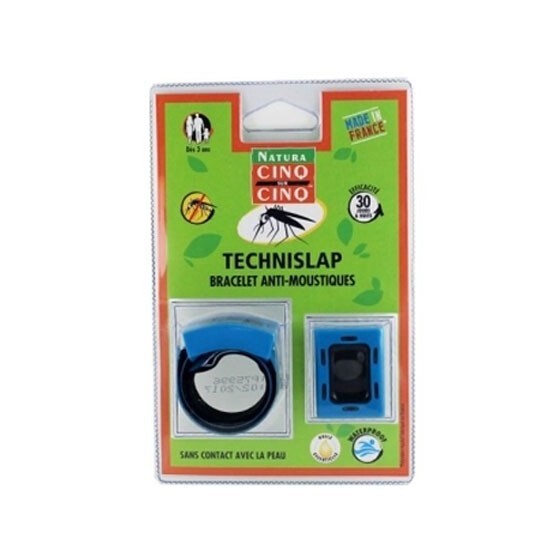 Cinq sur Cinq technislap bracelet anti-moustiques bleu