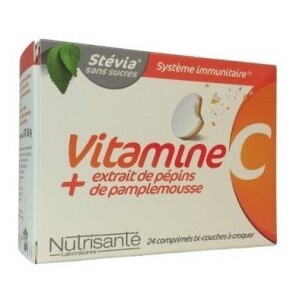 Nutrisanté Vitamine C + Extrait de Pamplemousse 24 Comprimés