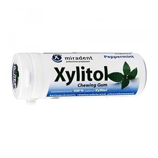 Miradent Xylitol Chewing gum menthe poivrée 30g