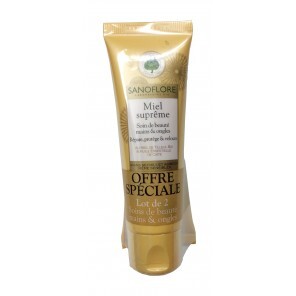 Sanoflore miel suprême mains et ongles lot de 2x50ml