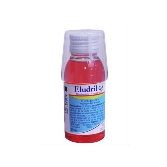 Eludril 0,5ml / 0,5g pour 100ml Solution pour Bain De Bouche 90ml