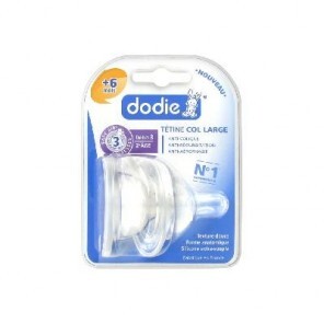 Dodie 2 tétines silicone +6...