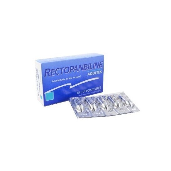 Rectopanbiline 10 Suppositoires adulte