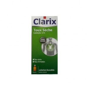 Clarix 0,1% Sirop toux...