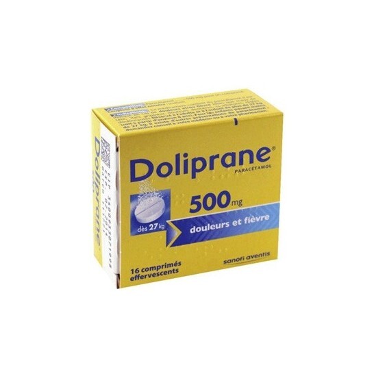 Doliprane 500mg 16 comprimés Effervescents