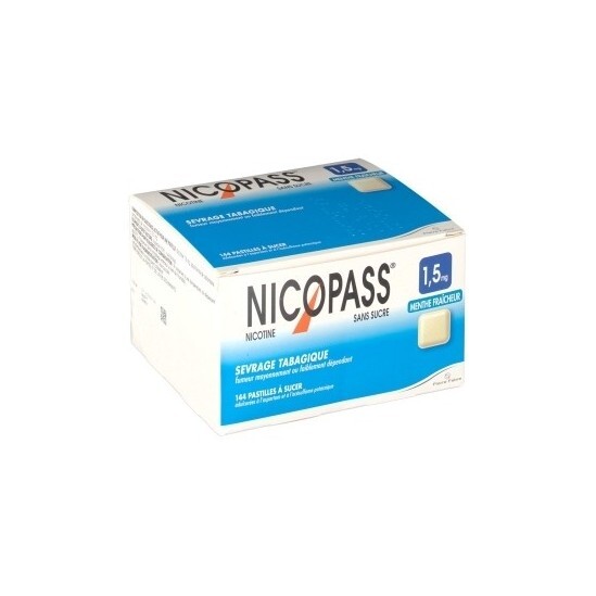 Nicopass 1,5mg 144 menthe fraîcheur