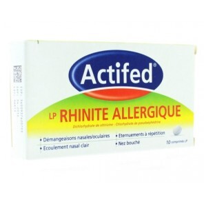 Actifed LP Rhinite Allergique 10 comprimés