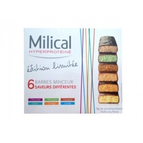 Milical Minceur Saveurs Différentes 6 barres