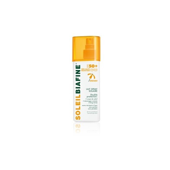 Soleil Biafine Lait Enfant Spray Solaire Tres Haute Protection SPF 50+ 200 Ml