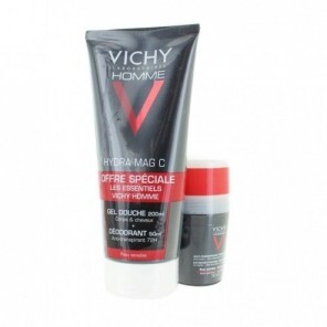 Vichy Hommes Gel Douche 200Ml et Déodorant Bille 72H 50Ml