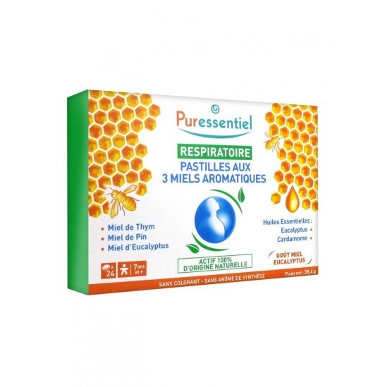 Puressentiel Respiratoire Pastilles aux 3 Miels Aromatiques 24 Pastilles