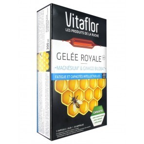 Vitaflor Gelée Royale Fatigue Et Capacités Intellectuelles 20 Ampoules