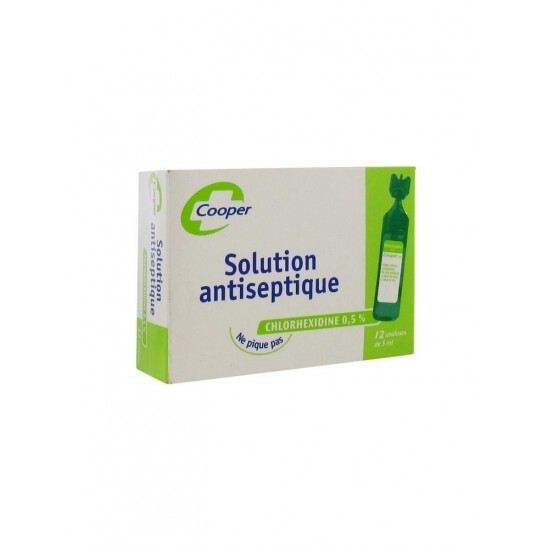 Cooper Solution Antiseptique Chlorhexidine 0.5% 12 x 5 ml