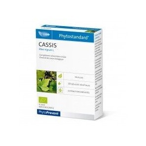 Pileje phytostandard cassis 20 gélules