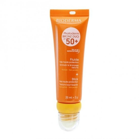 Bioderma Photoderm Bronz Duo Fluide 20ml + Stick Tres Haute Protection Spf50+ 2g