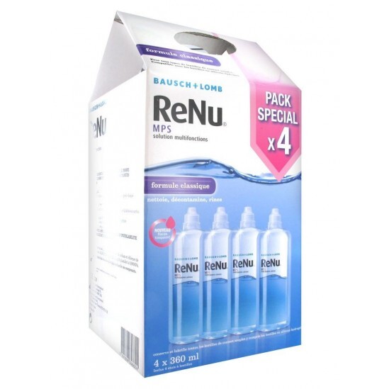 Renu Mps Solution Multifonctions Formule Clasique 4 X 360ml 