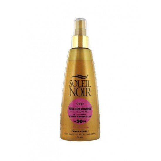 Soleil Noir Huile Sèche Vitaminée SPF 50 Spray 150 ml