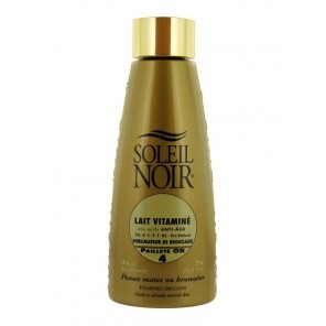 Soleil Noir Lait Vitaminé Sublimateur de Bronzage Pailleté Or SPF 4 150 ml