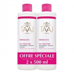 Taaj Himalaya eau micellaire peaux sensibles et délicates 2x500ml