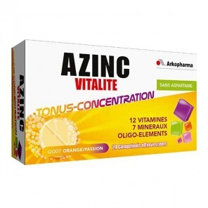 Azinc Forme et vitalité Orange Passion 24 comprimés