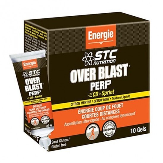 STC Nutrition Over Blast Perf CD Sprint - Citron Menthe 10x25 Gels