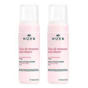 Nuxe eau de mousse micellaire aux pétales de rose lot de 2 x 150ml