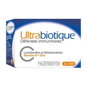 Nutrisanté Ultrabiotique Défenses Immunitaires 40 Gélules