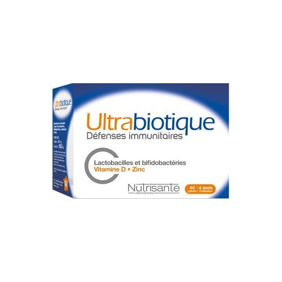 Nutrisanté Ultrabiotique Défenses Immunitaires 40 Gélules