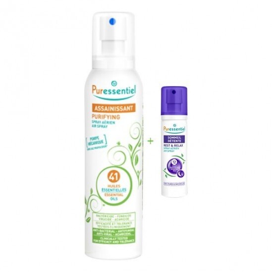 Puressentiel spray assainissant 41 huiles essentielles 200ml + spray sommeil 20 ml