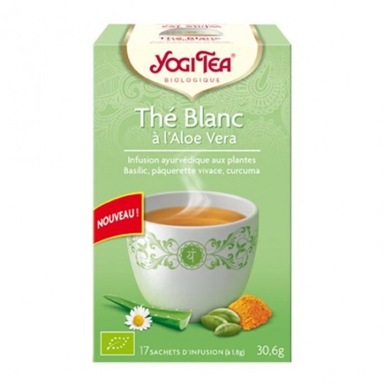 Yogi tea thé blanc aloe vera 17 sachets 