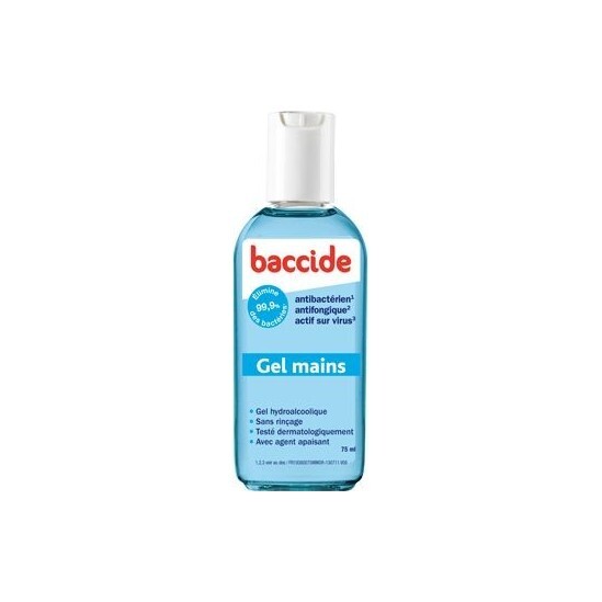 Baccide gel mains sans rinçage 75 ml