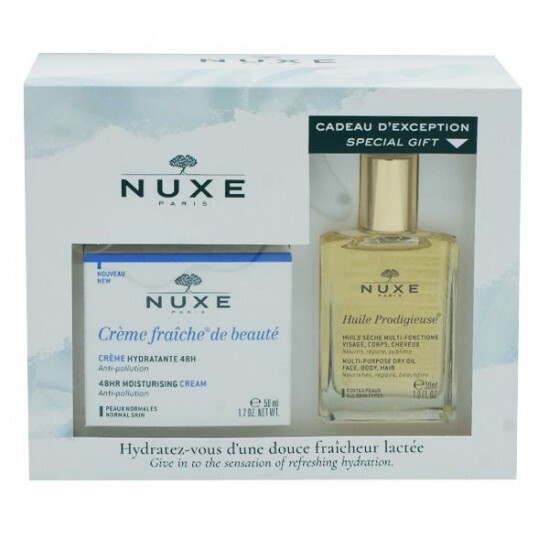 Nuxe crème fraiche hydratante + huile prodigieuse coffret 50ml