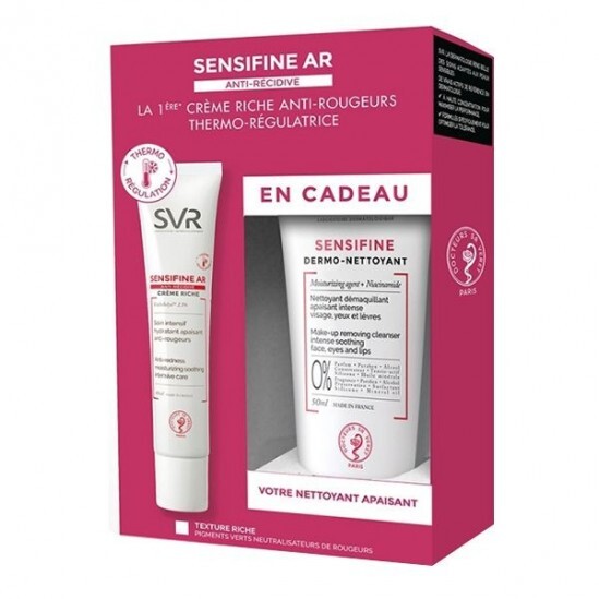 Svr sensifine AR crème riche 40ml + dermo-nettoyant 50ml OFFERT