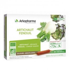 Arkofluide bio peau artichaut - fenouil 20x10ml ampoules