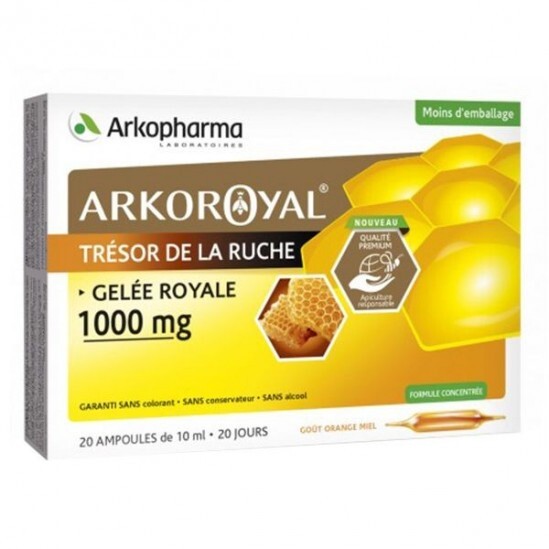 Arkopharma arkoroyal gelée royale 20 ampoules 1 000mg