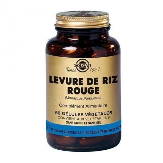 Solgar Levure De Riz Rouge 60 gélules