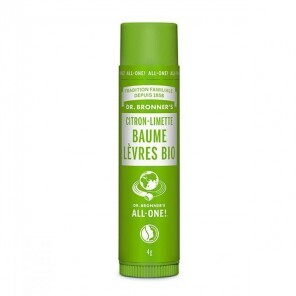 Eolys dr bronner's baume à lèvres citron limette 