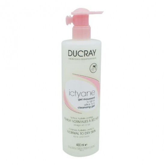 Ducray ictyane gel moussant surgras flacon pompe 400ml 