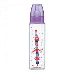 Dodie biberon cirque mauve 330ml