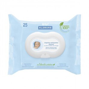 Klorane Lingettes nettoyantes douceur visage et mains 25 lingettes