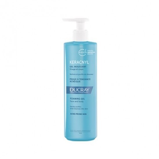 Ducray keracnyl gel moussant visage et corps 400ml