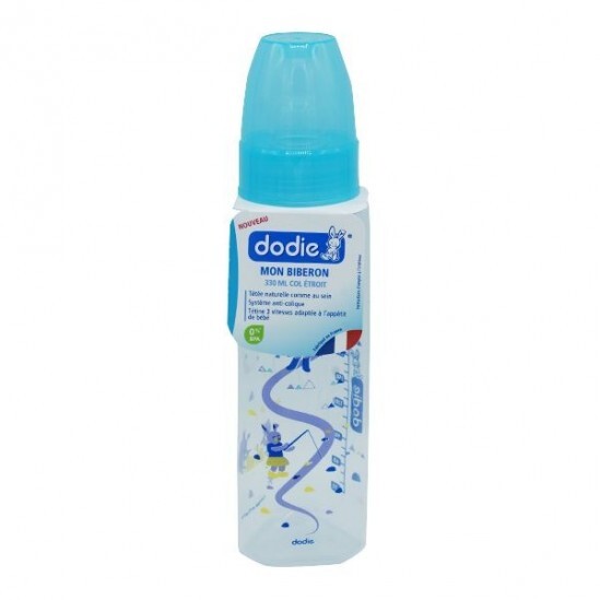 Dodie biberon col étroit 3 vitesse 6 mois et + lagoon mer 330ml 