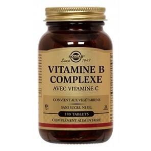 Solgar Vitamine B Complex avec vitamine C 100 comprimés