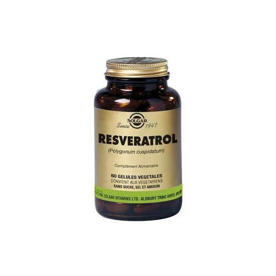 Solgar Resvératrol 100mg 60 gélules