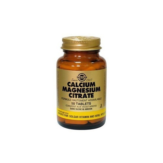 Solgar Calcium Magnésium Citrate 50 tablets