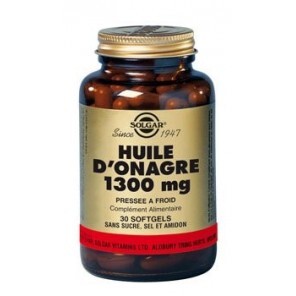 Solgar Huile d’onagre complément alimentaire 1300mg 60 softgels