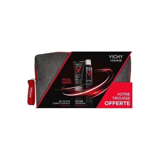 Vichy Hommes Rituel Matin  trousse homme 200ml+200ml